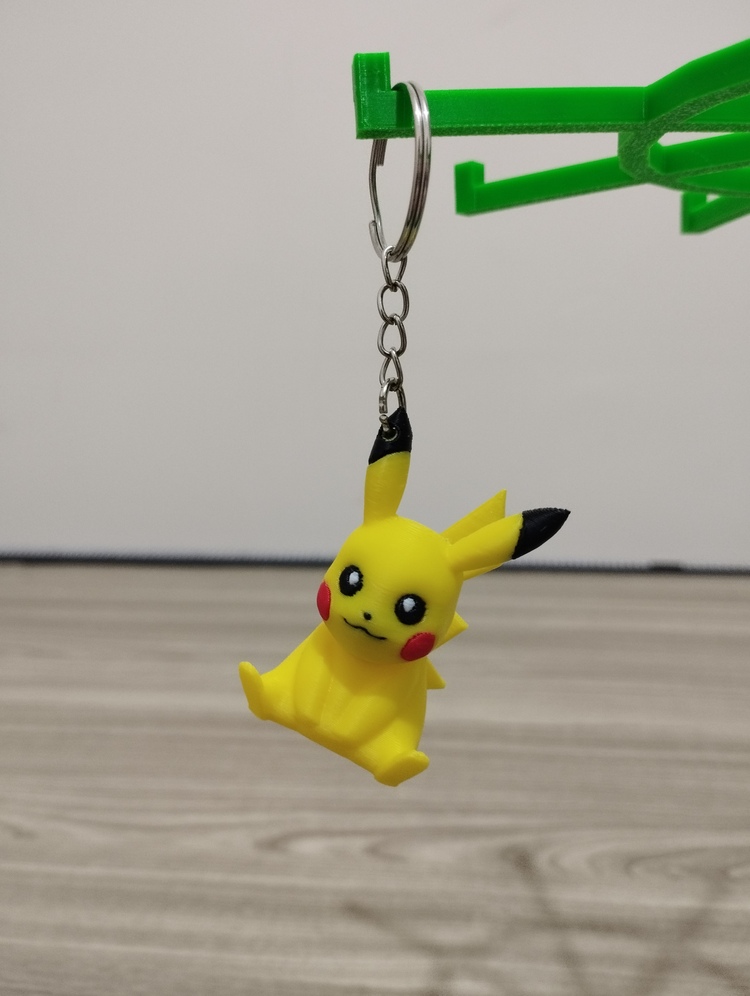Sevimli Pikachu - 3D Hediyelik Anahtarlık