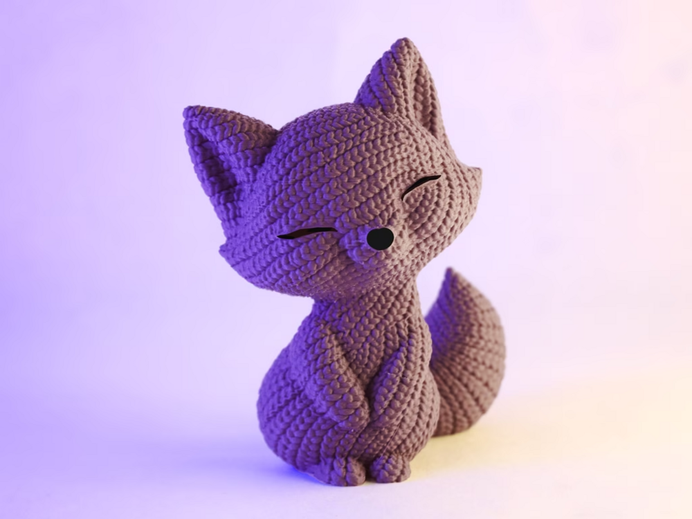 Sevimli Tilki – 3D Örgü Tasarımı