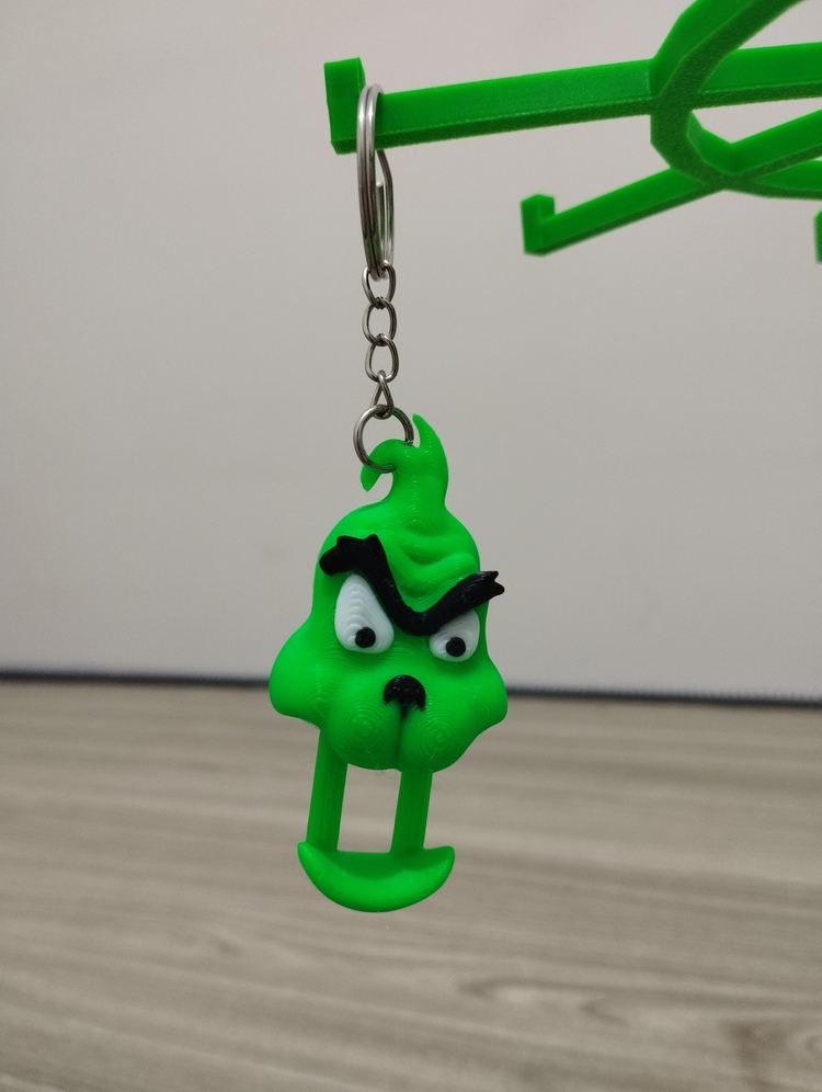 Grinch Telefon Tutucu - 3D Hareketli Anahtarlık