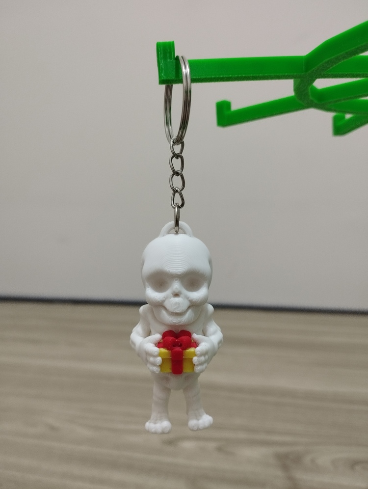 Sevimli İskelet - 3D Hediyelik Anahtarlık