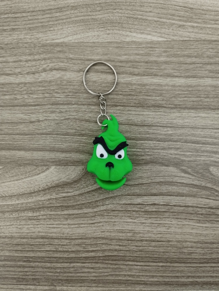 Grinch Telefon Tutucu - 3D Hareketli Anahtarlık