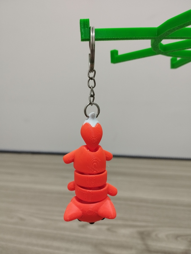 Sevimli Tilki - 3D Hareketli Anahtarlık