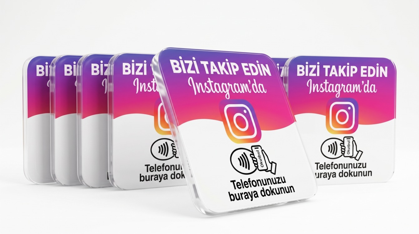 Touchify | Instagram NFC Kartı - 10'lu Avantaj Paketi (Çoklu Şube & Masa Çözümü)