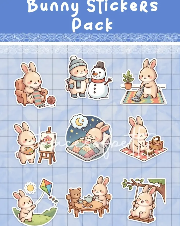 Tavşan Sticker Seti