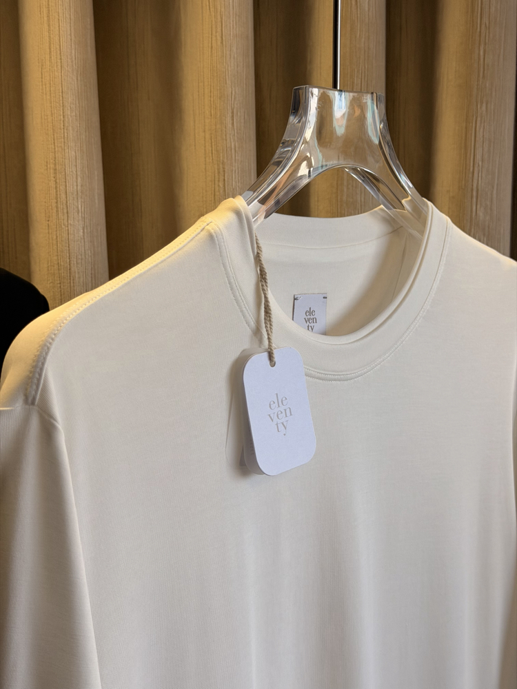 Eleventy %100 Pamuk Tshirt (Kırık Beyaz)