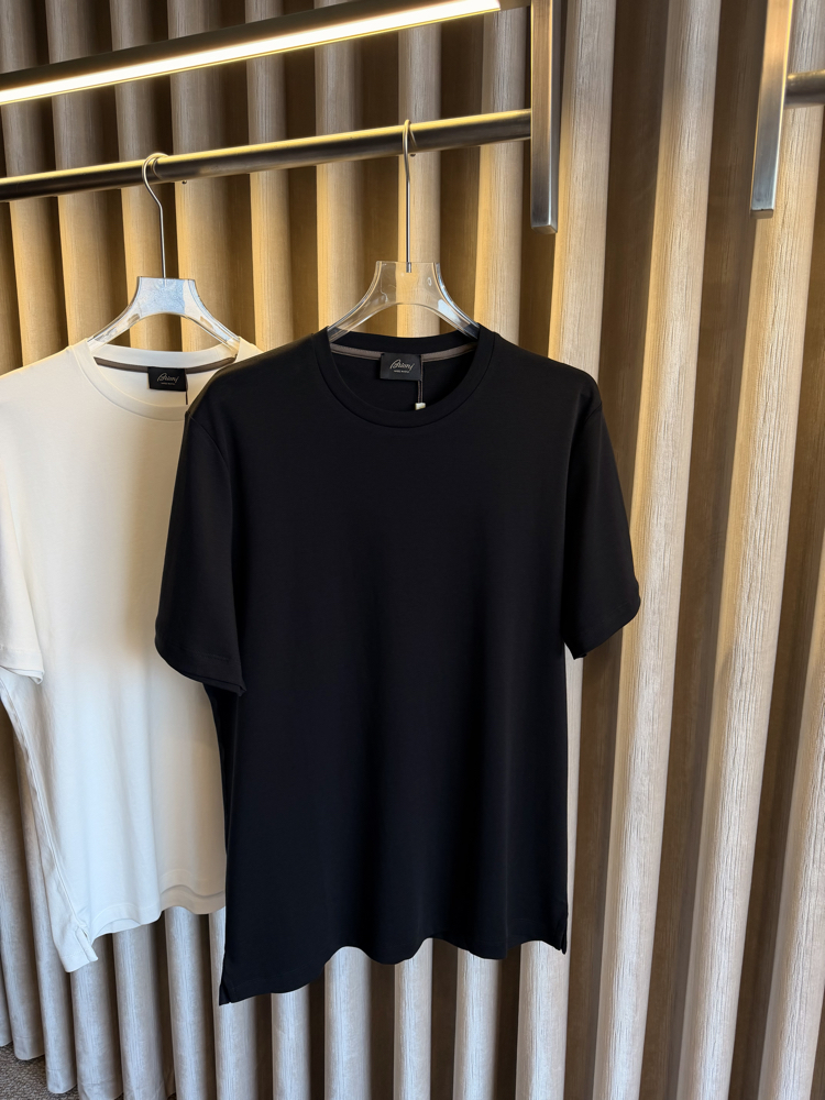 Brioni Deri Logo Pamuk Tshirt