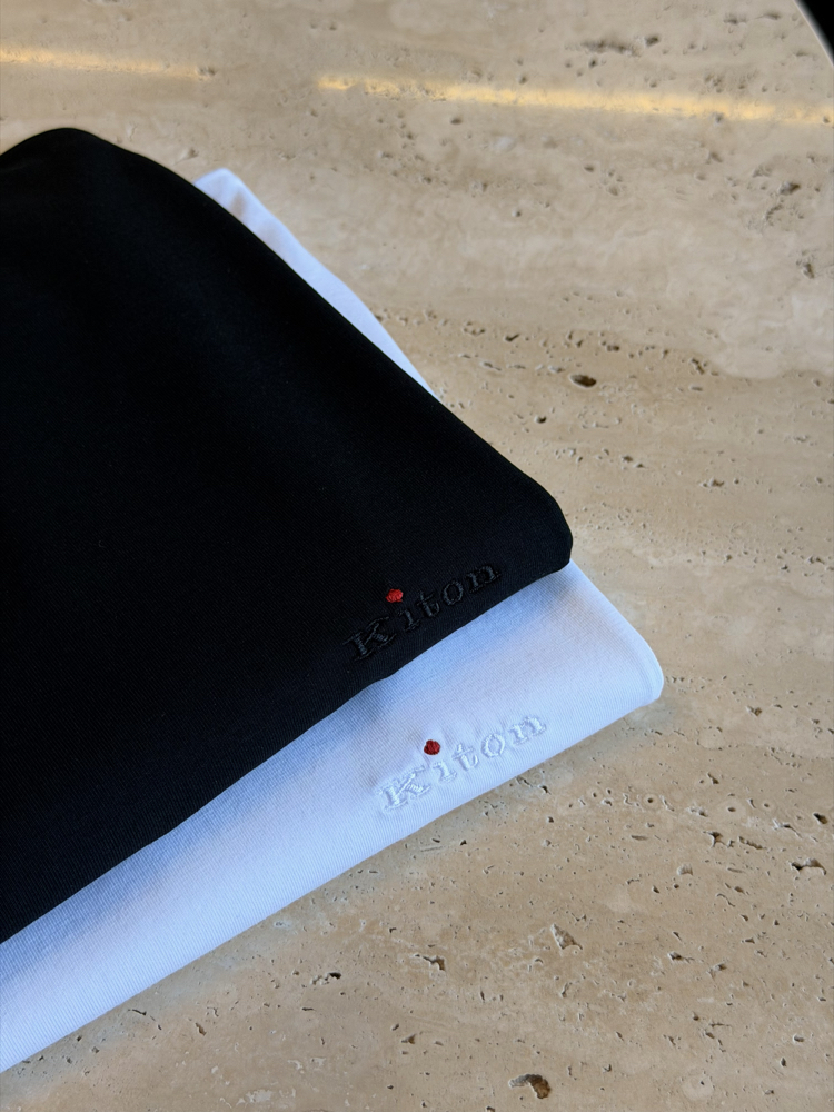 Kiton Basic Logo Pamuk Tişört