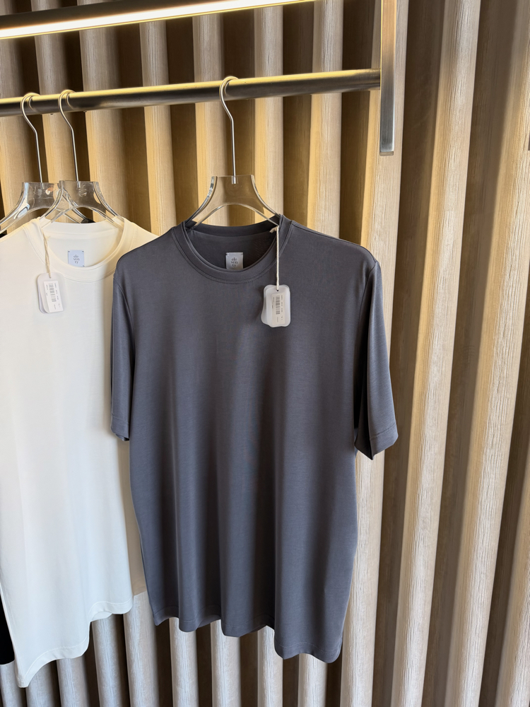 Eleventy %100 Pamuk Tshirt (Kül Gri)