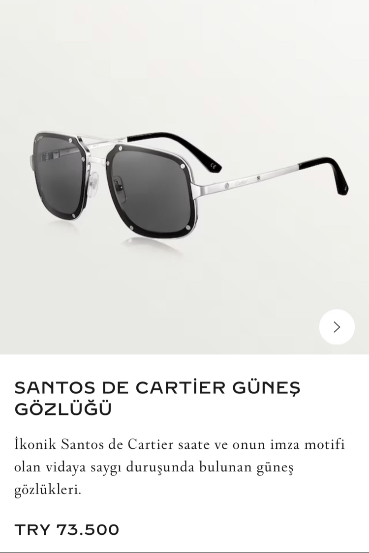 Cartier Safir Cam Gözlük