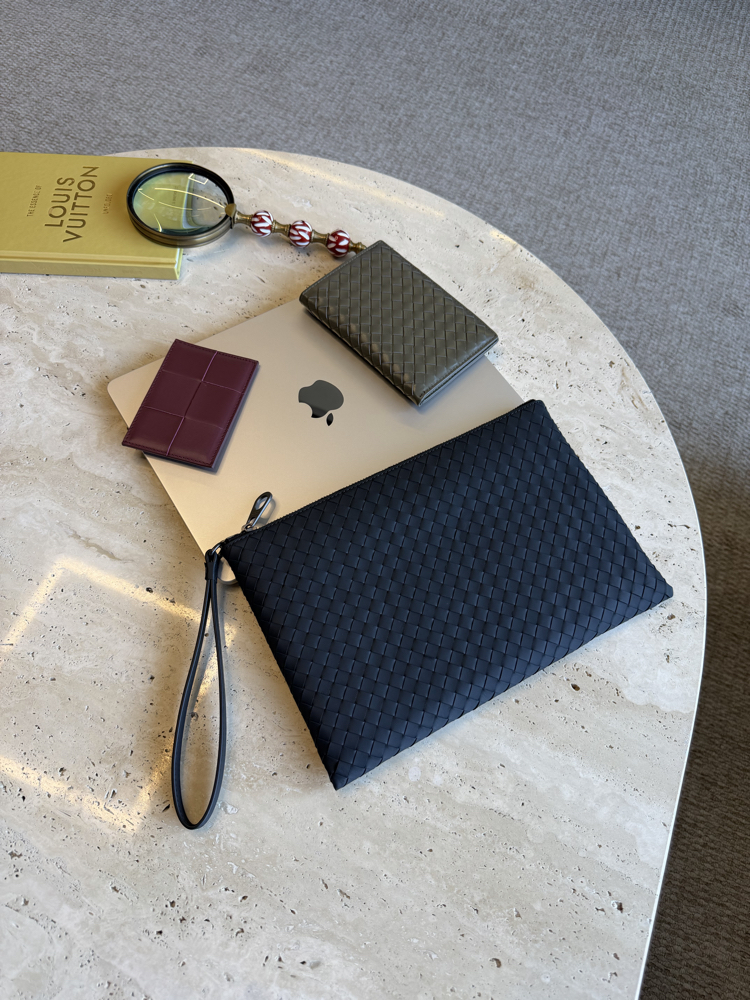 Bottega Veneta %100 Deri Cüzdan (Haki)