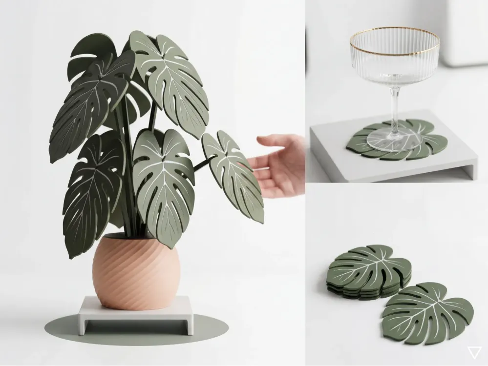 Monstera Bardak Altlığı