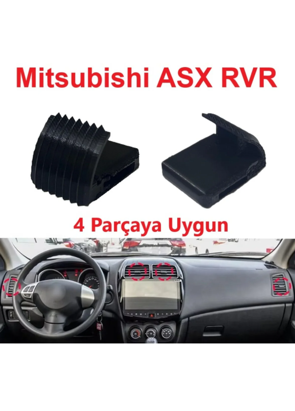 Mitsubishi Lancer - ASX - RVR Uyumlu Klima Havalandırma Yönlendirme Klipsi - (2 Adet)