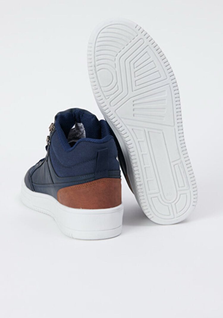AC&CO Rahat Taban Spor Sneaker Lacivert Beyaz Bot