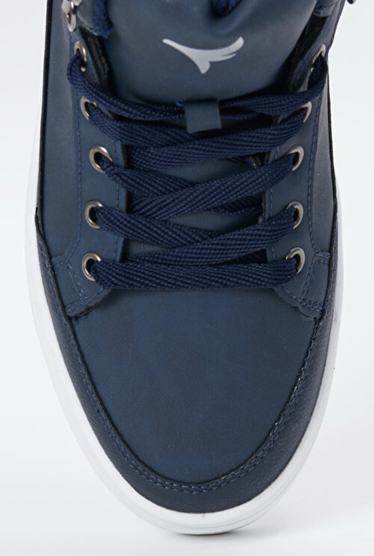 AC&CO Rahat Taban Spor Sneaker Lacivert Beyaz Bot