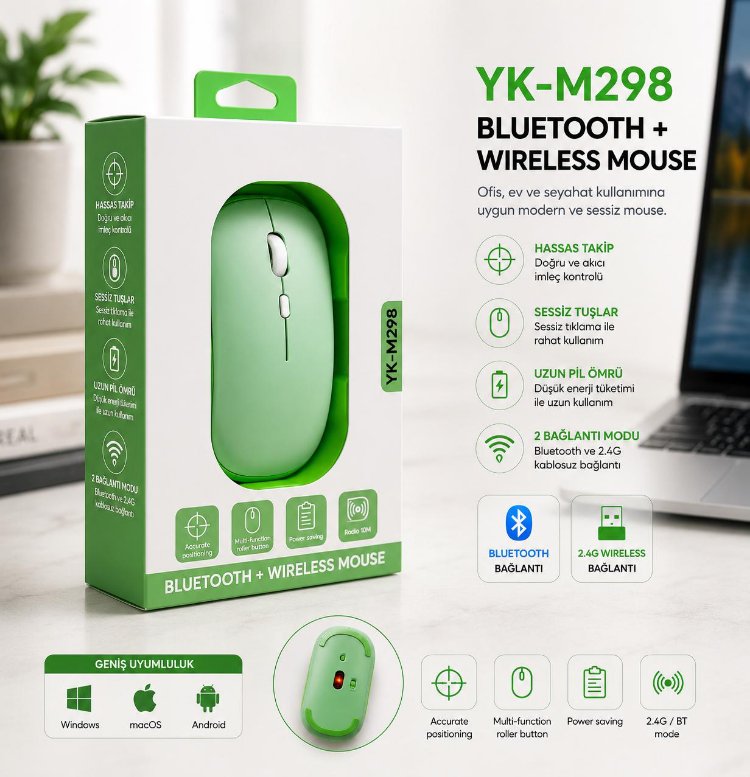WİRELESS CHARGİNG MOUSE (M 298)