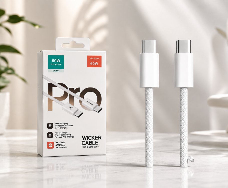 60W İPH 15 VE ÜSTÜ DESTEKLİ TYPE C TO TYPE C USB