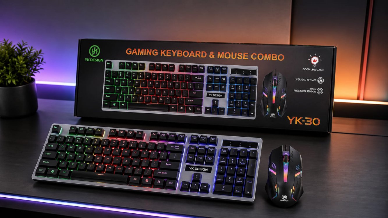 IŞIKLI GAMİNG KLAVYE MOUSE SET (YK30)