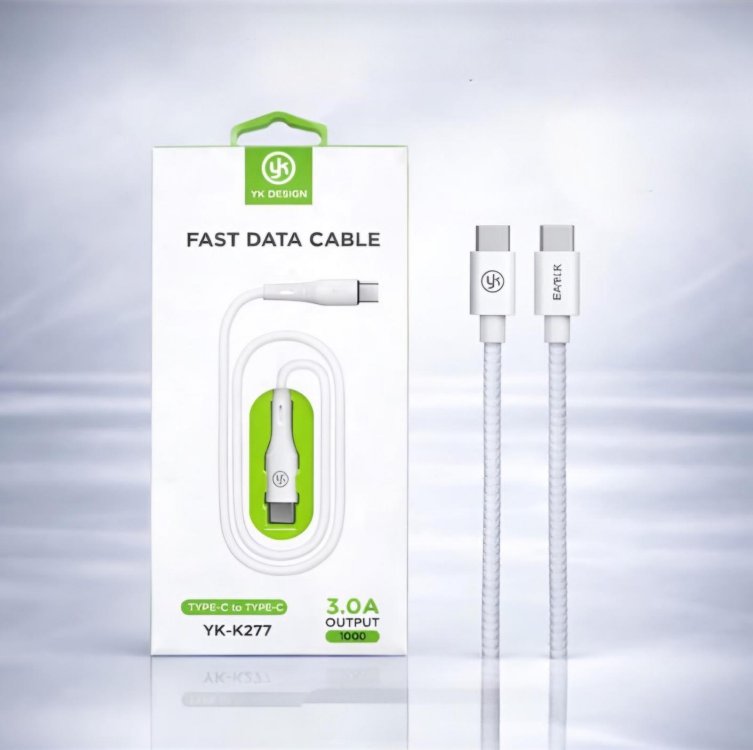 3A FAST TYPE C TO TYPE C USB ( YK K277 )