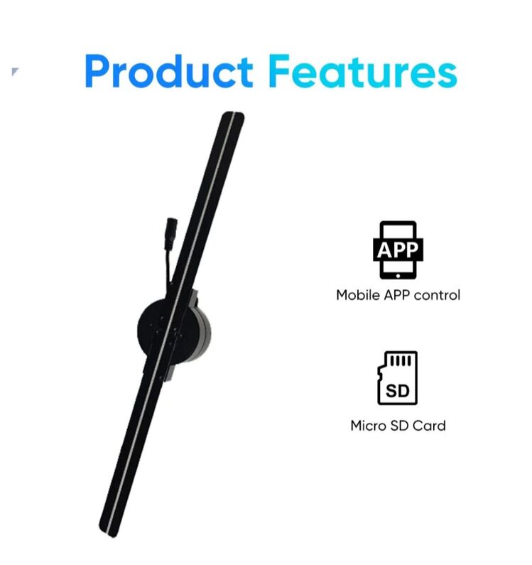 3D hologram fan