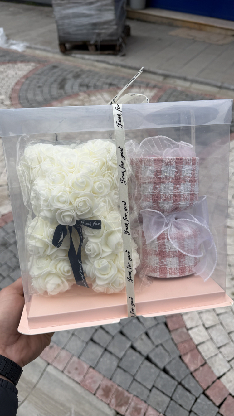 Gül Buketli Teddy Bear Ayıcık