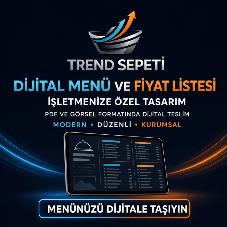 Dijital Menü ve Fiyat Listesi Tasarımı