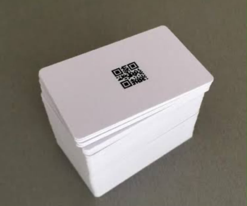 QR KODLU BASKILI KART 