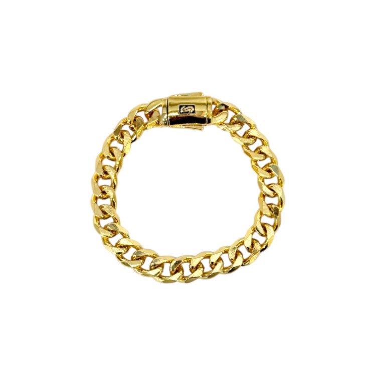 Monaco Chain Seri Klasik Gurmet 14K Bileklik