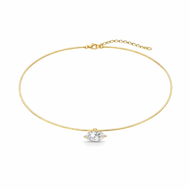 Damla Taşlı Choker Kolye
