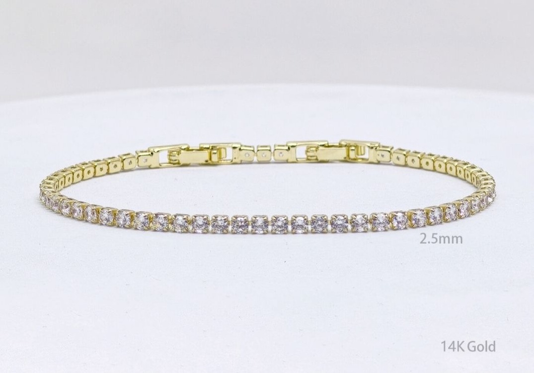 2.5mm Gold Su Yolu Bileklik