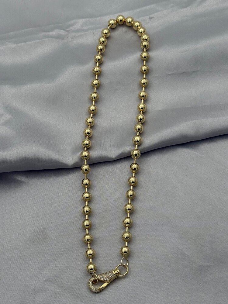 Gold Top Zincir Tasarım Kolye