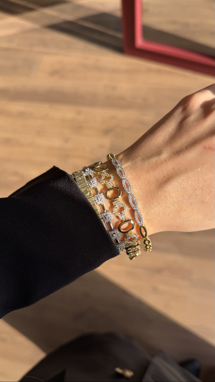 14K Zirkon Gold Bileklik 