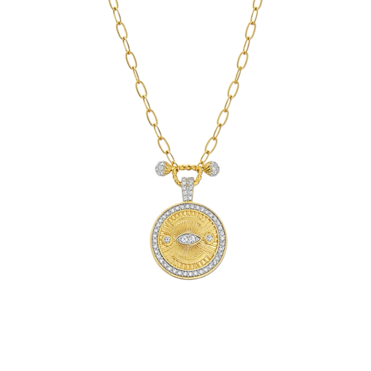 Plaka Eye Gold Kolye