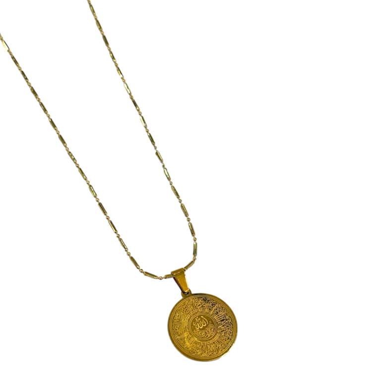 Esmaül Hüsna Gold Madolyon 14K Kolye