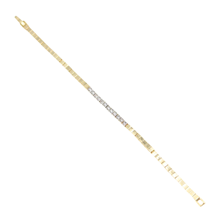 14K Gold Zirkon Bileklik