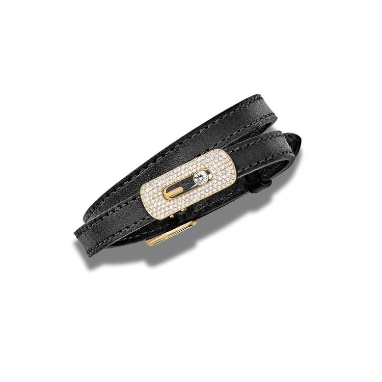 Messika Model Siyah Deri Bileklik & Choker