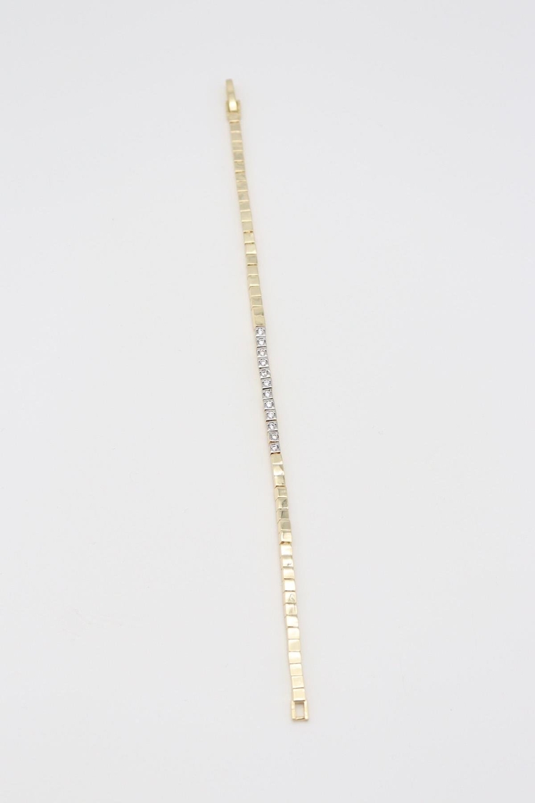14K Gold Zirkon Bileklik