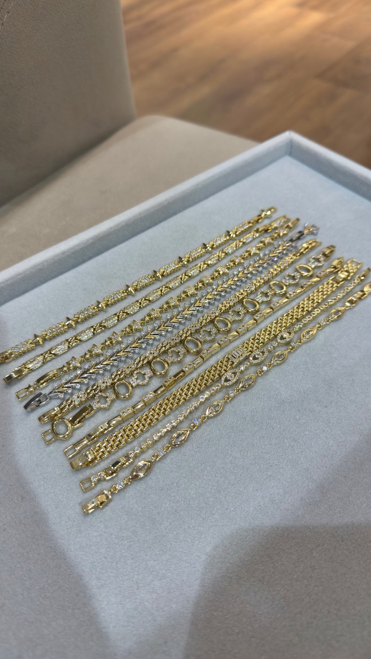 Gold Zirkon 14K Bileklik