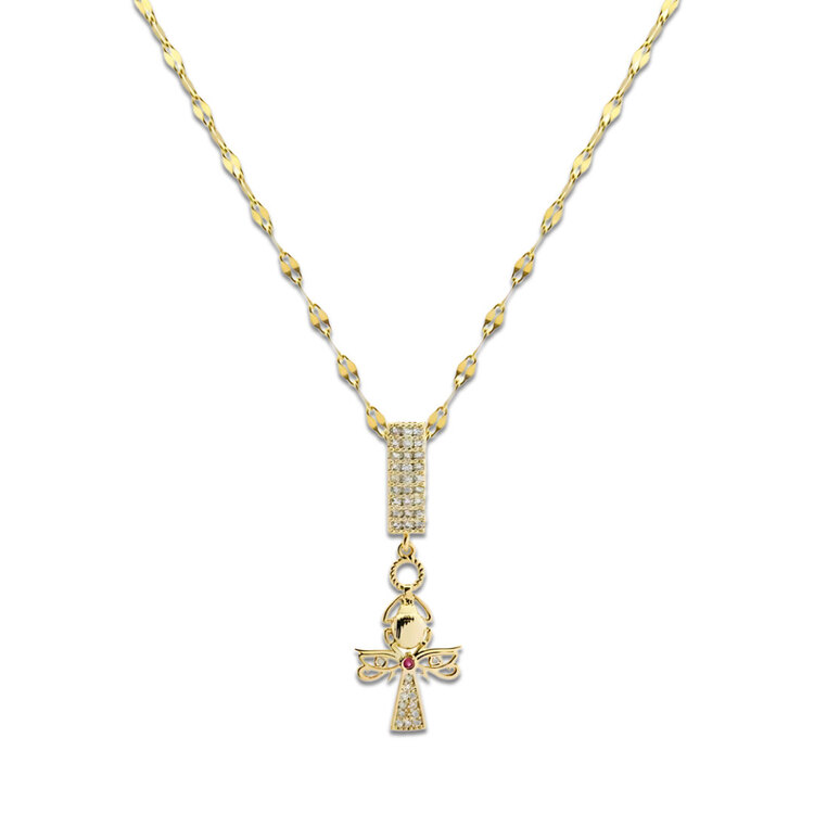 Çelik Charm Ank Kolye