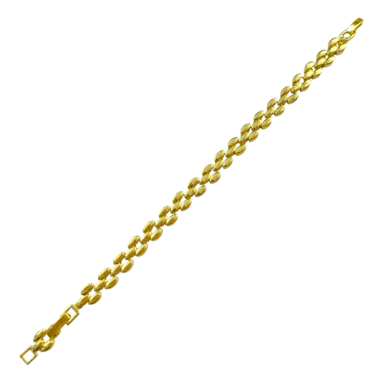 Damla Plaka 14K Gold Bileklik 