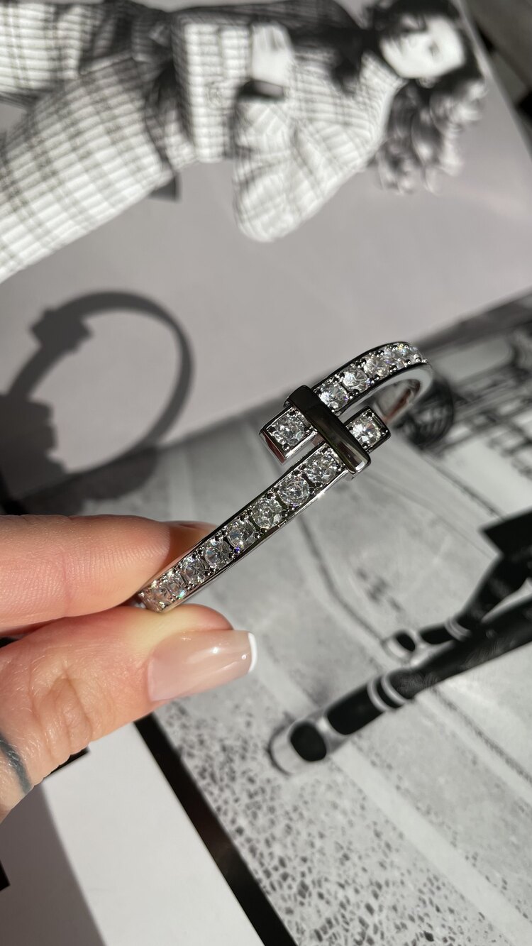 Silver Zirkonyum Kelepçe