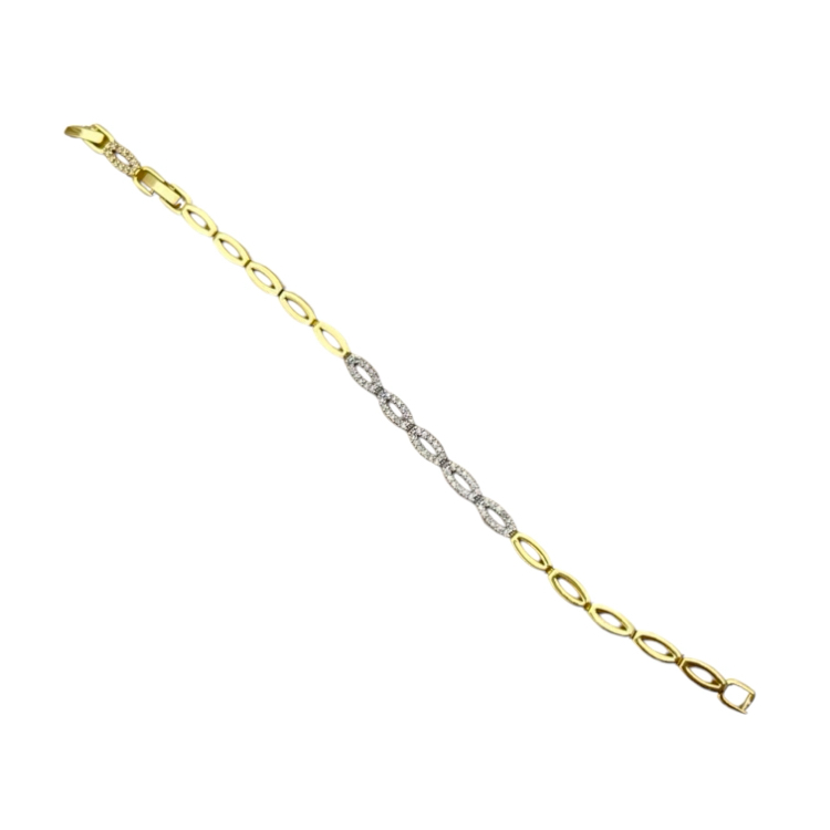 14K Zirkon Gold Bileklik 
