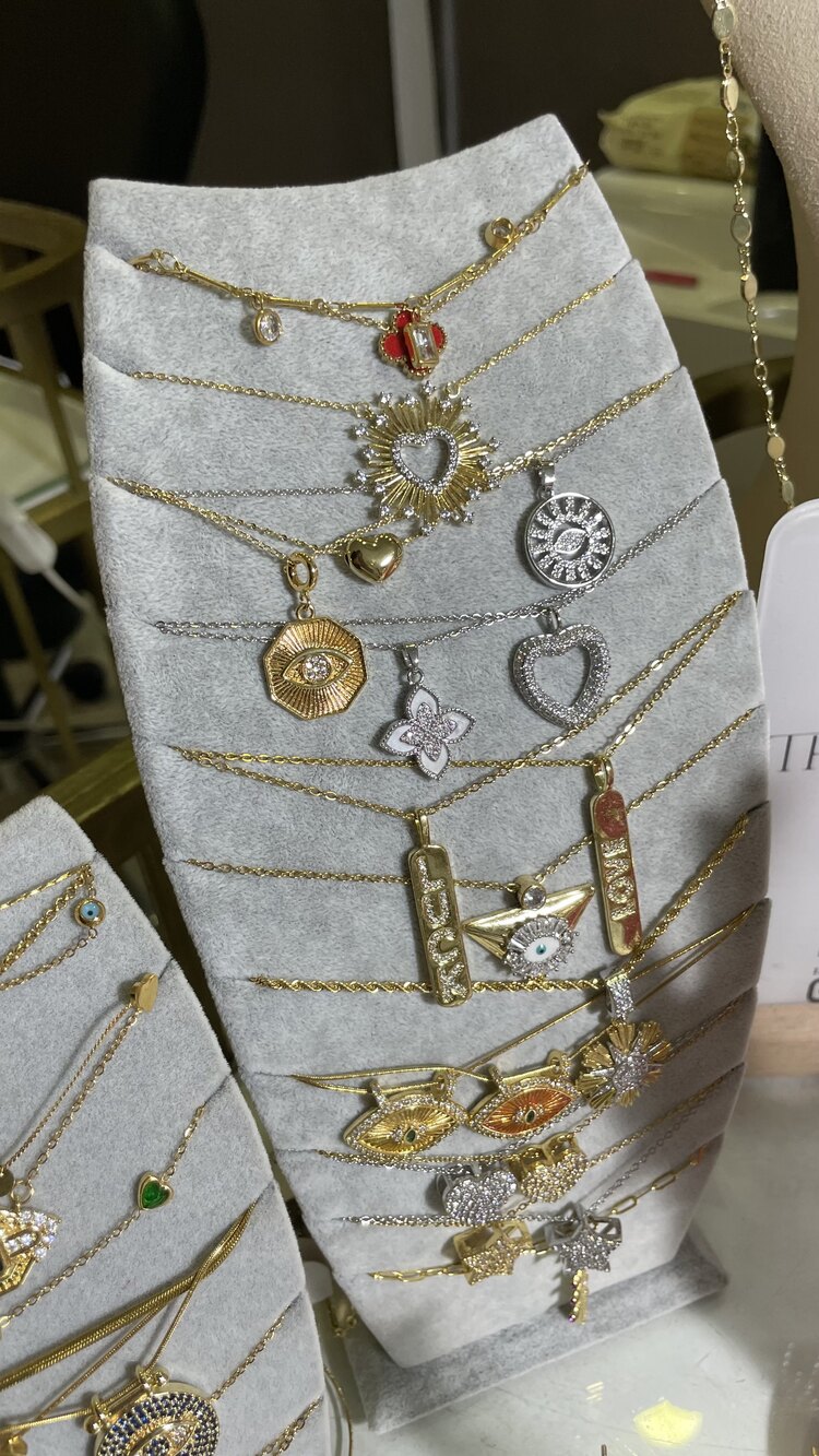 Plaka Üzeri Göz İşleme Kolye