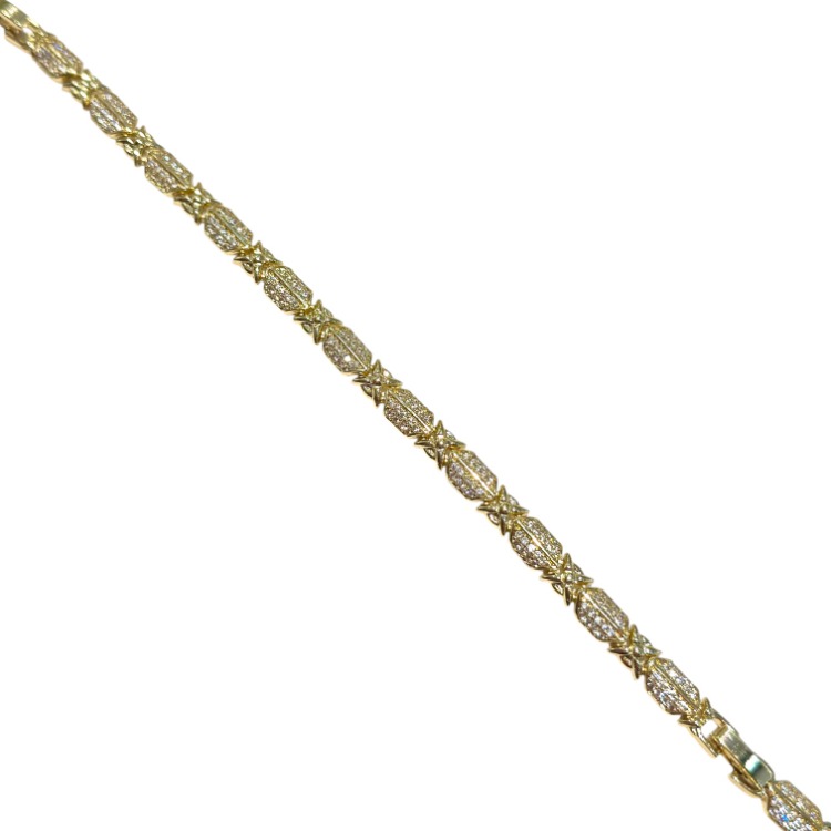 Gold Zirkon 14K Bileklik