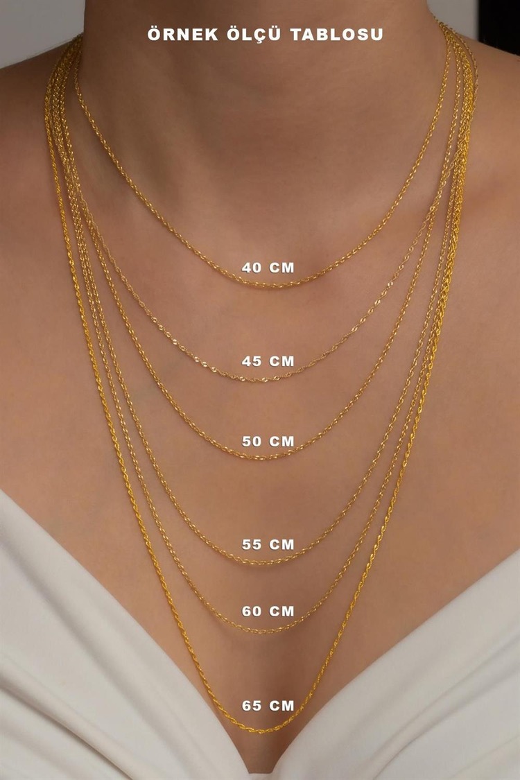 İtalyan Gold Zincir - 60 CM