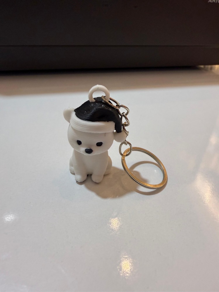 sevimli köpek anahtarlık