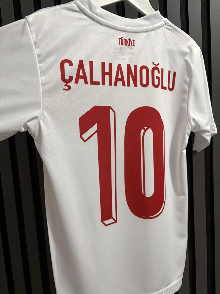 Çocuk-H.Çalhanoğlu #10 Türkiye Milli Takım Beyaz Çocuk Forma Takımı