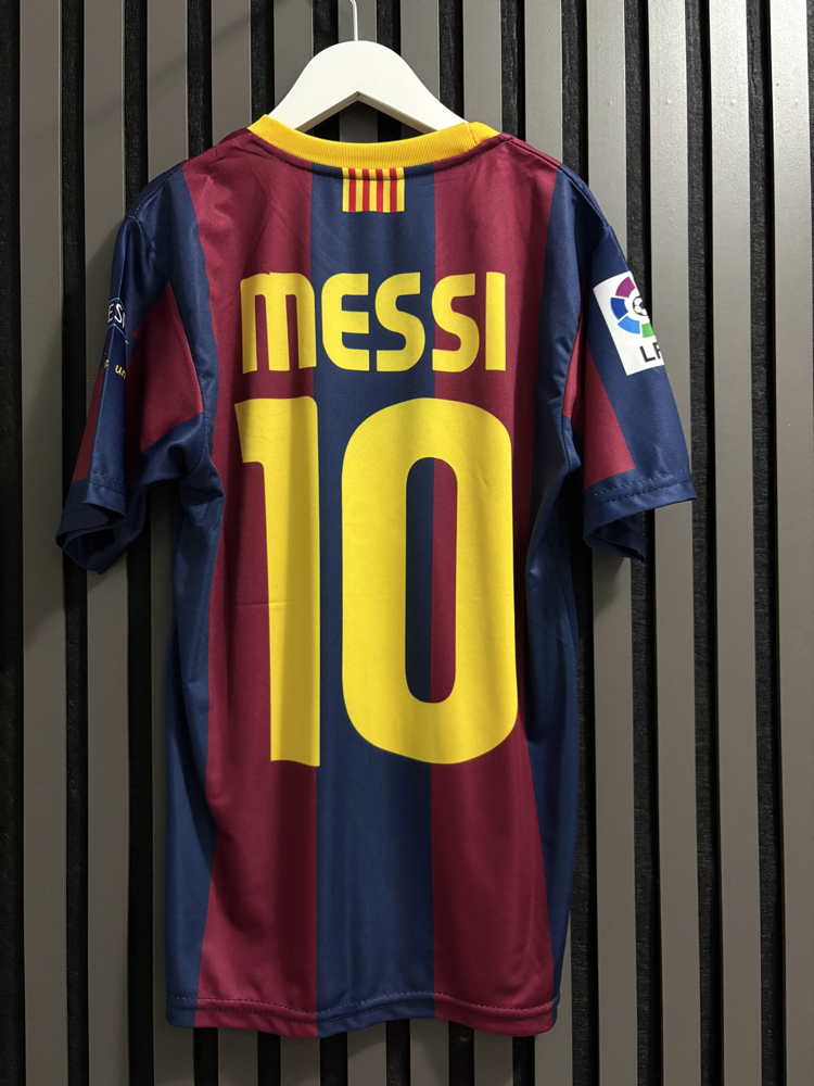 Çocuk-Messi#10-Barcelona Çocuk Forma Takımı – Klasik Bordo Lacivert
