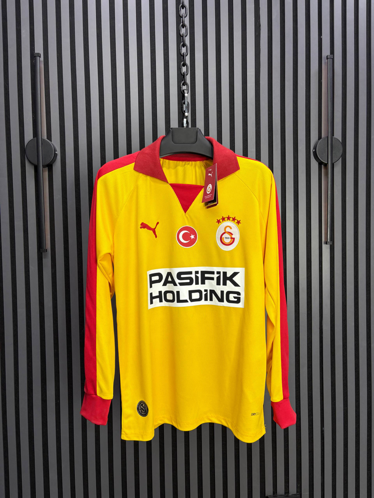 Galatasaray Sarı Retro Uzun Kollu Forma (Premium Seri)