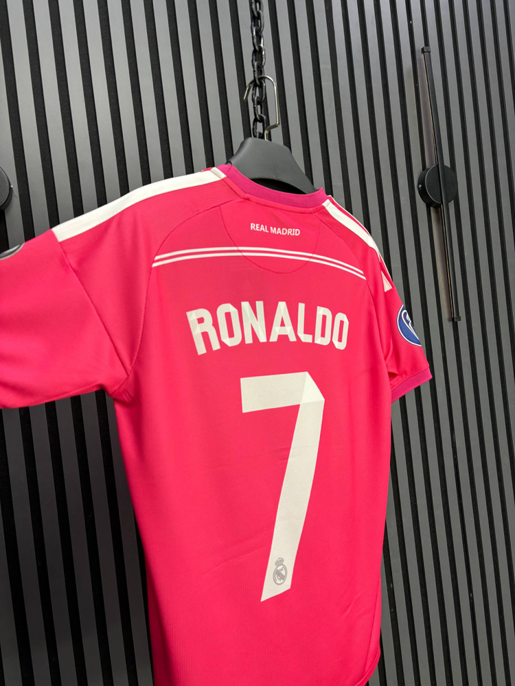 Ronaldo# 7 Real Madrid Pembe Deplasman Retro Forma