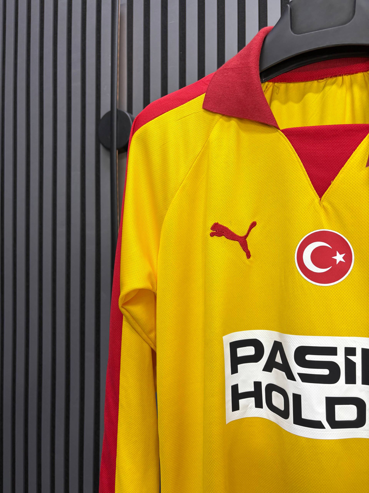 Galatasaray Sarı Retro Uzun Kollu Forma (Premium Seri)